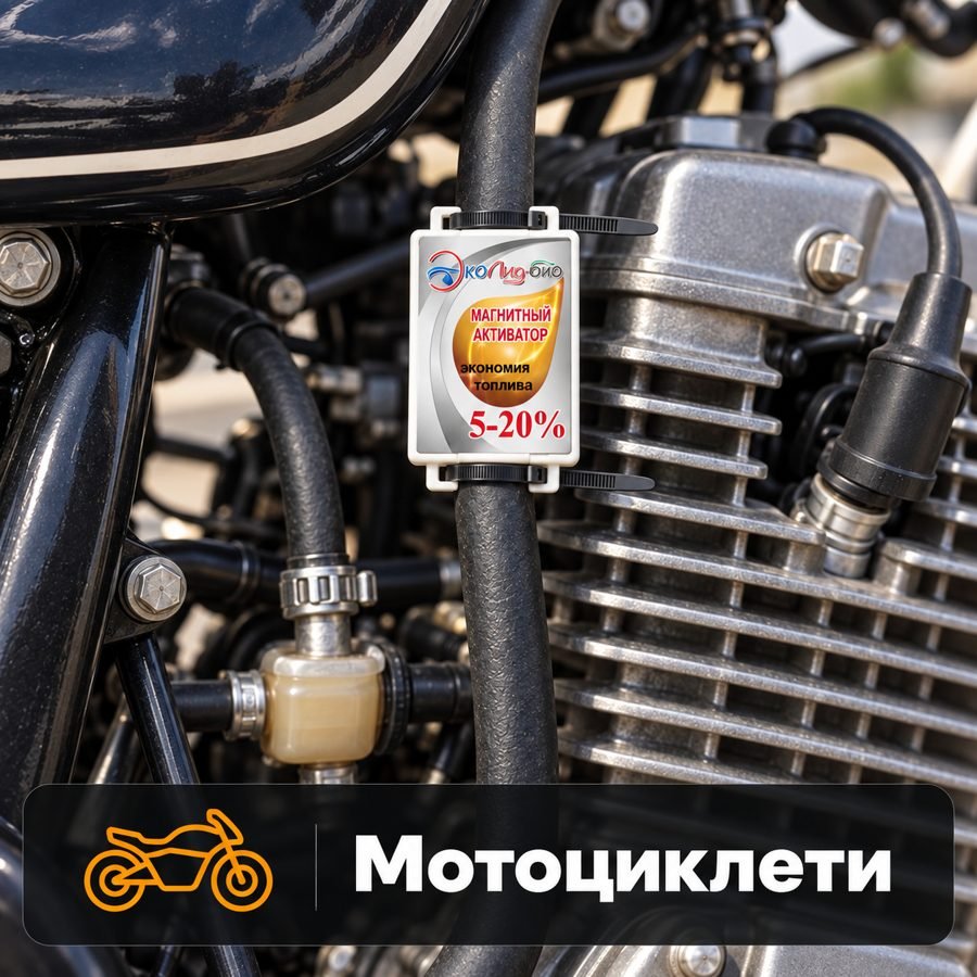 Системата на горивния маркуч на мотоциклет, закрепена с две кабелни превръзки