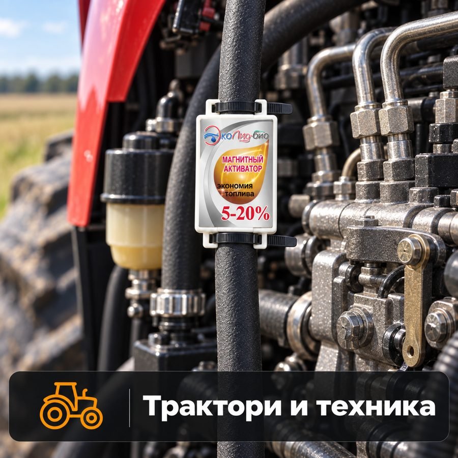 Системата на горивния маркуч на дизелов двигател на трактор, закрепена с две кабелни превръзки